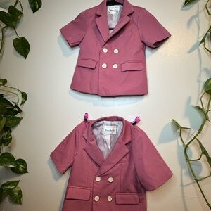 2 blazers for children size 4 and 5 pink color